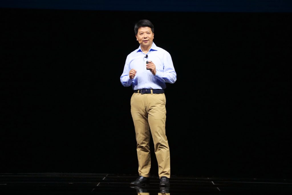 Guo Ping, CEO rotatorio de Huawei, durante su intervención en el congreso Huawei Connect 2016