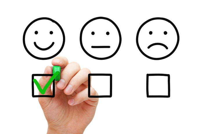 Happy Customer Feedback Survey Concept feedback